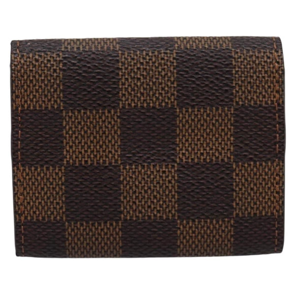 LOUIS VUITTON Damier Ebene Bouton de Manchette Case Cuff Case LV Auth BA15058