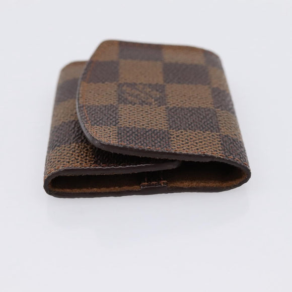 LOUIS VUITTON Damier Ebene Bouton de Manchette Case Cuff Case LV Auth BA15058