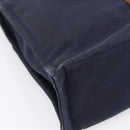 HERMES Fourre Tout MM Hand Bag Cotton Navy Silver Auth BA15062-16