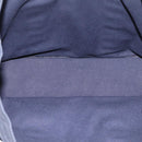 HERMES Fourre Tout MM Hand Bag Cotton Navy Silver Auth BA15062-10