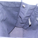 HERMES Fourre Tout MM Hand Bag Cotton Navy Silver Auth BA15062-17