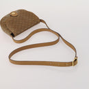 CELINE Macadam Shoulder Bag PVC 3 Set Brown Beige Auth BA15063-12