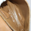 CELINE Macadam Shoulder Bag PVC 3 Set Brown Beige Auth BA15063-15