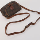 CELINE Macadam Shoulder Bag PVC 3 Set Brown Beige Auth BA15063-19