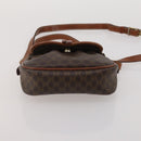 CELINE Macadam Shoulder Bag PVC 3 Set Brown Beige Auth BA15063-21