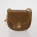 CELINE Macadam Shoulder Bag PVC 3 Set Brown Beige Auth BA15063-9