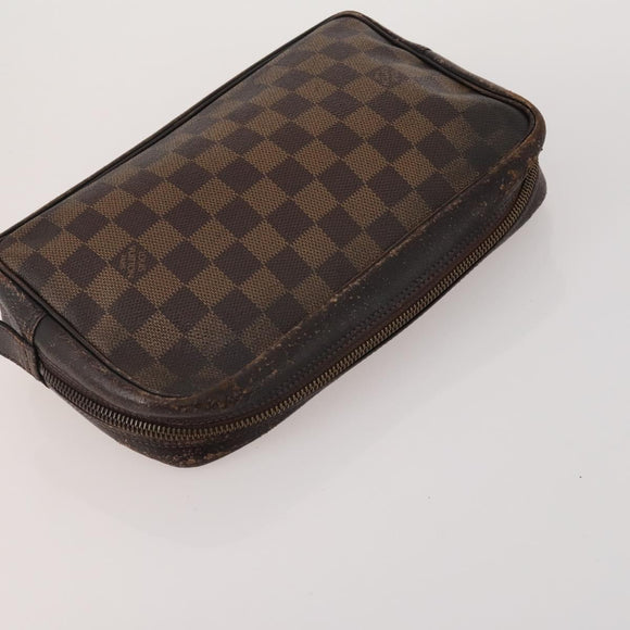 LOUIS VUITTON Monogram Clutch Bag 3 Set LV Auth BA15064