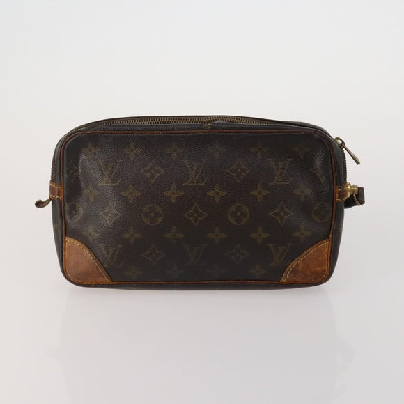 LOUIS VUITTON Monogram Clutch Bag 3 Set LV Auth BA15064