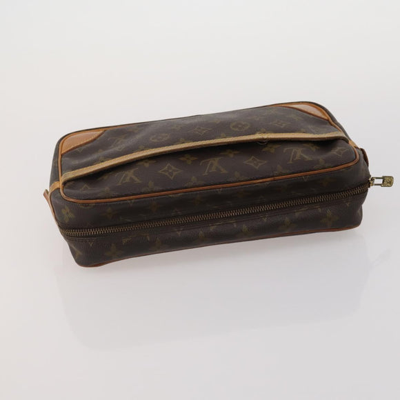 LOUIS VUITTON Monogram Compiegne 28 Clutch Bag 2 Set LV Auth BA15065