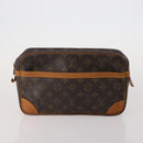 LOUIS VUITTON Monogram Compiegne 28 Clutch Bag 2 Set LV Auth BA15065-2