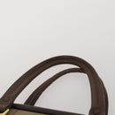 BURBERRY Shoulder Bag Hand Bag Canvas Leather 3 Set Navy Beige Auth BA15066-13