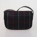 BURBERRY Shoulder Bag Hand Bag Canvas Leather 3 Set Navy Beige Auth BA15066-17