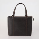 BURBERRY Shoulder Bag Hand Bag Canvas Leather 3 Set Navy Beige Auth BA15066-2