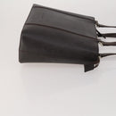 BURBERRY Shoulder Bag Hand Bag Canvas Leather 3 Set Navy Beige Auth BA15066-4