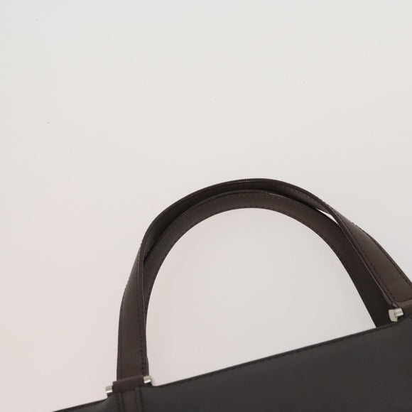 BURBERRY Shoulder Bag Hand Bag Canvas Leather 3 Set Navy Beige Auth BA15066