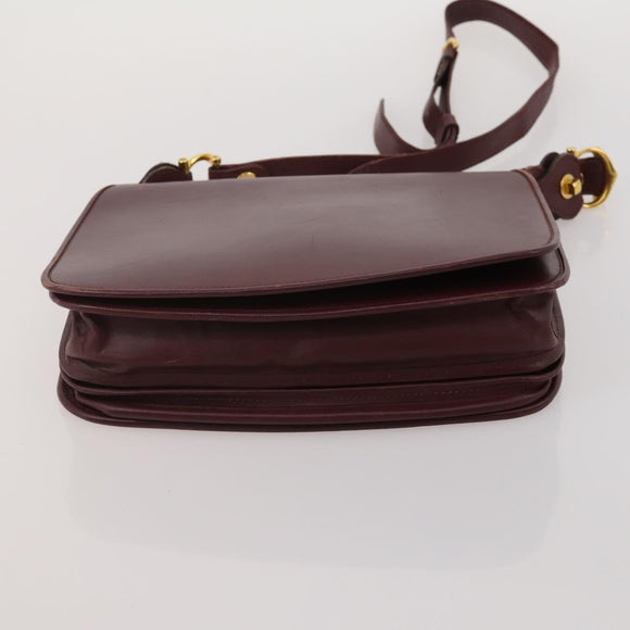 CARTIER YSL MCM Bally Clutch Shoulder Bag Leather 5 Set Black Auth BA15067