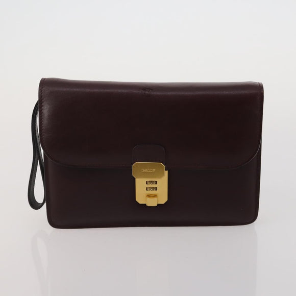 CARTIER YSL MCM Bally Clutch Shoulder Bag Leather 5 Set Black Auth BA15067