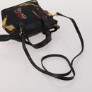 Salvatore Ferragamo Givenchy Hand Bag Canvas Nylon 3 Set Black Auth BA15068-12