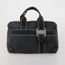 Salvatore Ferragamo Givenchy Hand Bag Canvas Nylon 3 Set Black Auth BA15068-16