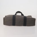 HERMES Fourre Tout Hand Bag Cotton 4 Set Navy Red gray Auth BA15070-6