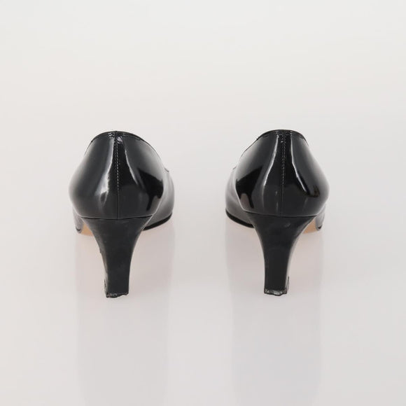 Salvatore Ferragamo Heel Pumps 2 Set Beige Black Auth BA15071