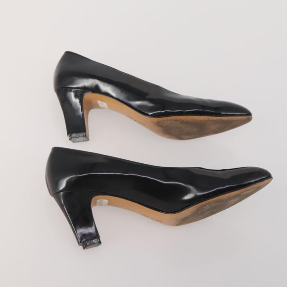 Salvatore Ferragamo Heel Pumps 2 Set Beige Black Auth BA15071