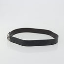 GUCCI GuccissimaGG Interlocking G Belt Leather Black Silver 473030 Auth BA15074V-3
