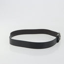 GUCCI GuccissimaGG Interlocking G Belt Leather Black Silver 473030 Auth BA15074V-4