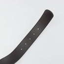 GUCCI GuccissimaGG Interlocking G Belt Leather Black Silver 473030 Auth BA15074V-8