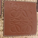 LOEWE Basket Bag Hand Bag Raffia Beige Silver Auth BA15075A-17
