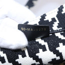 Christian Dior Staggered Pattern Book Tote Medium Bag Canvas Black Auth BA15076M-20