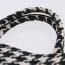 Christian Dior Staggered Pattern Book Tote Medium Bag Canvas Black Auth BA15076M-8