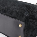 GUCCI Tote Bag Suede Black Gold 303891 Auth BA15078A-16