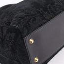 GUCCI Tote Bag Suede Black Gold 303891 Auth BA15078A-17