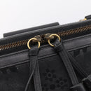 GUCCI Tote Bag Suede Black Gold 303891 Auth BA15078A-19
