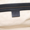 GUCCI Tote Bag Suede Black Gold 303891 Auth BA15078A-20