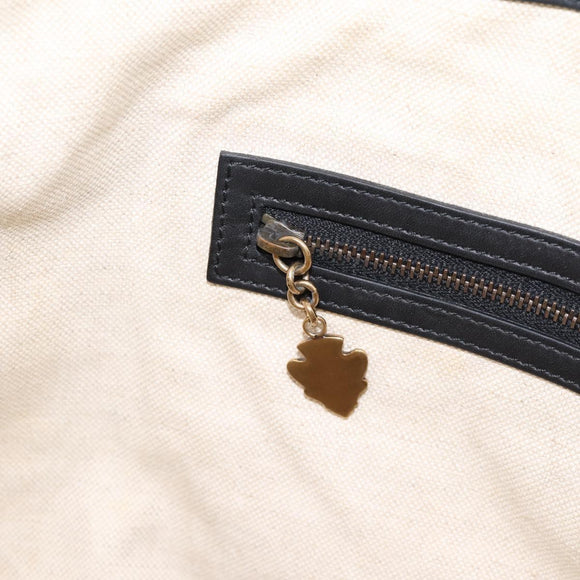 GUCCI Tote Bag Suede Black Gold 303891 Auth BA15078A