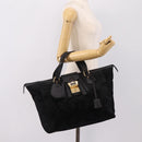GUCCI Tote Bag Suede Black Gold 303891 Auth BA15078A-25