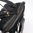 GUCCI Tote Bag Suede Black Gold 303891 Auth BA15078A-6