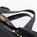 GUCCI Tote Bag Suede Black Gold 303891 Auth BA15078A-14