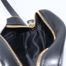 Salvatore Ferragamo Gancini Shoulder Bag Leather Black Gold Auth BA15079A-18