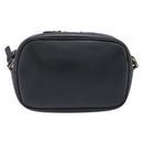 Salvatore Ferragamo Gancini Shoulder Bag Leather Black Gold Auth BA15079A-2
