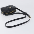Salvatore Ferragamo Gancini Shoulder Bag Leather Black Gold Auth BA15079A-7