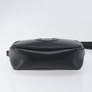Salvatore Ferragamo Gancini Shoulder Bag Leather Black Gold Auth BA15079A-5