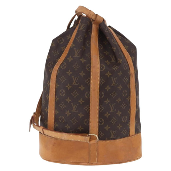 LOUIS VUITTON Monogram Randonnee GM Shoulder Bag M42244 LV Auth BA15082