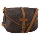 LOUIS VUITTON Monogram Saumur 30 Shoulder Bag M42256 LV Auth BA15083-1