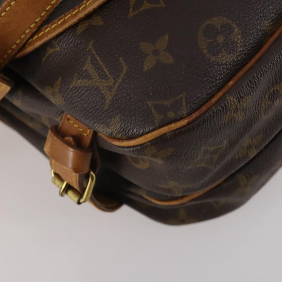LOUIS VUITTON Monogram Saumur 30 Shoulder Bag M42256 LV Auth BA15083