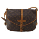 LOUIS VUITTON Monogram Saumur 30 Shoulder Bag M42256 LV Auth BA15083-13