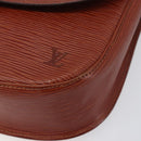 LOUIS VUITTON Epi Saint Cloud GM Shoulder Bag Brown M52193 LV Auth BA15091-14
