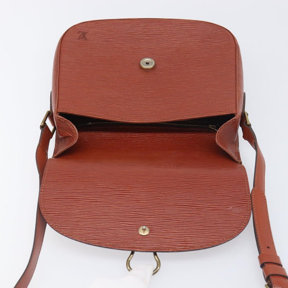 LOUIS VUITTON Epi Saint Cloud GM Shoulder Bag Brown M52193 LV Auth BA15091